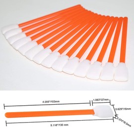 4U Media&Displays 50 pcs，5" Cleaning Cleaner Foam Swabs Swab for Camera Lenses