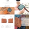 Nafka NFK-72007 Women's Wallet, Genuine Leather, Mostro Leather, Simple, Bi-fold,