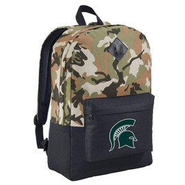 Broad Bay Michigan State University CAMO Backpack Medium Michigan State Backpacks
