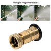 Brass Fire Hose Nozzle, 1-Inch NPSH/NPT Thread, 100 PSI, Fog