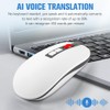 CLANMOU 2025 AI Mouse, AI Voice & Audio Recorder, AI
