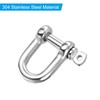 PATIKIL Screw Pin Shackle M8 5/16" 705lbs, 4 Pack 304