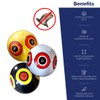Bird-X Scare-Eye Balloons, Predator 3D Eye Balloons with Glaring, Bright