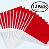 Anley Red Mini Flag 12 Pack - Hand Held Small