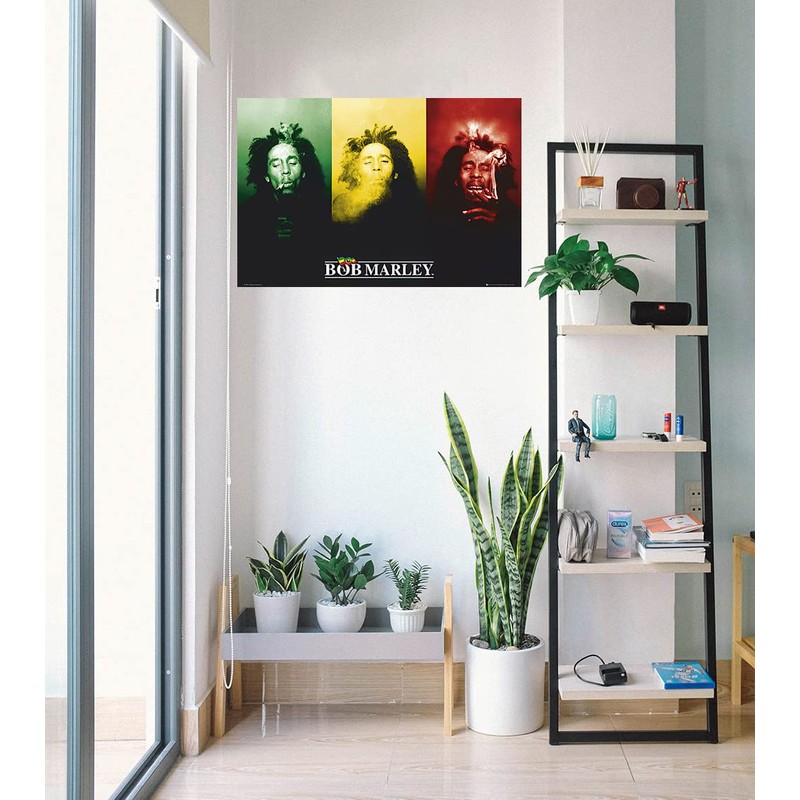Scorpio Bob Marley Smoke Wall Poster