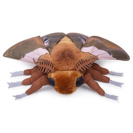 RLOMUTE Ginkgo Moth, Cute Brown Ginkgo Moth, Soft Plush Toy, Ginkgo Moth Collection, Flying Animal Bedroom, Living Room Decoration, 16 Inches