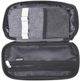jlon Large Capacity Two-story Pen Case, Pencil Case, Multi-functional, Pen Pouch, Stationery, Accessories, Storage Bag, Pen Bag, For Students, Working People