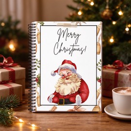 Christmas Card Organizer Book for Holiday Keepsakes – Freestanding Paperboard Storage for Home, School, and Parties