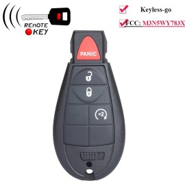 KEYECU Keyless Smart Remote Key Fob for Jeep Grand Cherokee Fob FOBIK IYZ-C01C 56046736