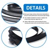 BESTYCHAO 2pcs 6 Inch Black Hose Clamp Stainless Steel Worm