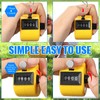 TOODOO 6 Pack Hand Tally Counter 4 Digit Mechanical Palm