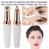 2 in 1 Electric Eyebrow Trimmer Lipstick Shape USB Rechargeable