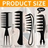 Wide Tooth Comb Set – 4PCS Durable Styling Combs with