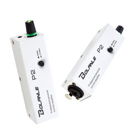 P2 Portable in Ear Monitor Amplifier, Headphone Amp with XLR and TRS Input 3.5mm Output, Headphone Amplifier with Stereo/Mono Switch for Keyboardists, Drummers, Guitar (Single Channel)