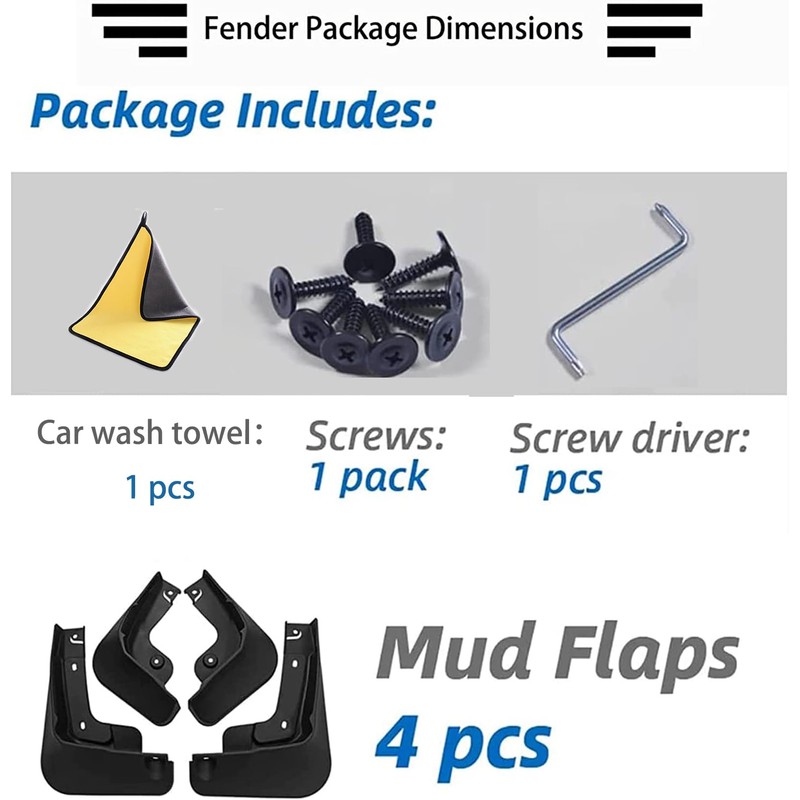 Car Mud Flaps Mudguard for Nissan Qashqai 2007-2025 Front and