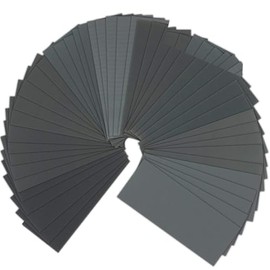 VERONES - 90 unidades de papel de lija seco húmedo de grano 400 a 3000, 9 x 3.6 pulgadas para lijado automotriz, acabado de muebles, acabado de madera y más