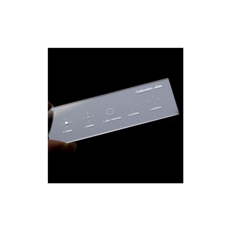 Microscope 0.01mm 5 Scales Microscope Stage Calibration Slide Micrometer