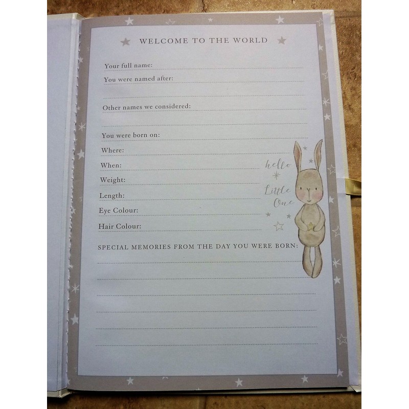 Bambino Little Star Baby Record Book A4-CG1526, Paper/Card - Foiled,