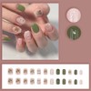 Press on Nails with Four Leaf Clover Short Square Good