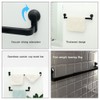 Suction Cup Towel Rack Retractable Non Drilling Kitchen and Bathroom