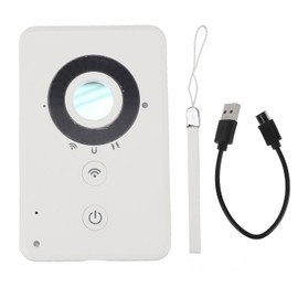 Camera Detectors 5V 5m 70dB Alarm Sound 120mAh Anti Tracking Infrared Scanning Detector for Hotel Travel White