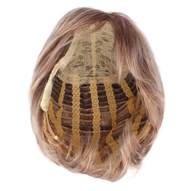 Woman Short Wig Synthetic Layered Straight Fluffy Heat Resistant Soft