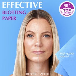 High-Performance Oil Absorbing Sheets for Face - 3 pack (150 sheets) - Makeup Friendly Blotting Papers for Oily Skin - Oil Blotting Sheets for Face