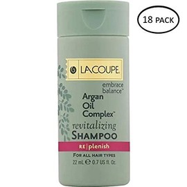Lacoupe Argan Oil Complex Revitalizing Shampoo - 0.75 Oz - Set of 18 - Total 13.5 Oz