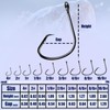 Natufish Fishing Circle Hooks 50Pcs Offset Fish Hook Saltwater,Barbed Live
