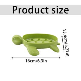 Tabanzhe Soap Dish-Self Draining Soap Holder Turtle Shape Soap Dish Holder Soap Tray Container with Drainage for Kitchen Shower Bathroom Bathtub Sink Counter Top