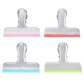 Zerodis Clips para Bolsas, Clips de Alimentos de Acero Inoxidable para Cocina Oficina Sellar Bolsas de Café Hojas de Papel