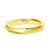 Lara Christie sv925 Women's Pinky Ring, 925 Silver, Yellow Gold,