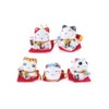 lachineuse Set of 5 Maneki Neko Figurines