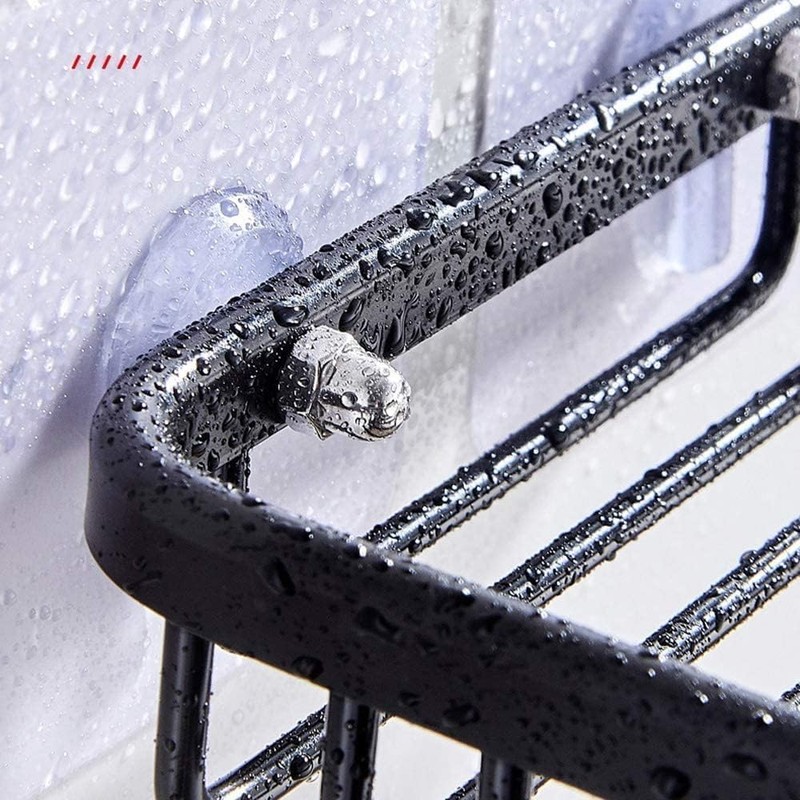 2Pcs Gold Soap Dish for Shower Creative Hanging Drain Rack,
