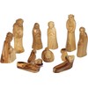 Holy Land Market Olive Wood Carved Nativity Set - Medium