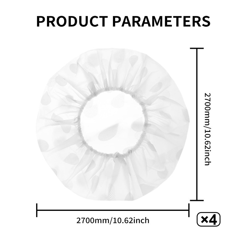 Pack of 4 Food Covers for Proofing Basket, Reusable Cover,