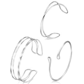 FEYIR Upper Arm Cuff Jewelry for Women Gold Arm Band Bangle Ring Adjustable Open Armlet Armband Jewelry