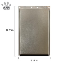 PAC11-11038 Dog Door Replacement Flaps for Dogs and Cat, Doggy Doggie Pet Flap Replacement Doors Compatible with PetSafe, Size 12 7/8" x 8 1/8" (Medium)