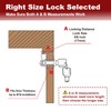 Naissian RV Locks for Storage Door 5/8 inch, Camper Storage