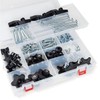 POWERTEC 71127 128 Piece Set T Track Knob Kit w/