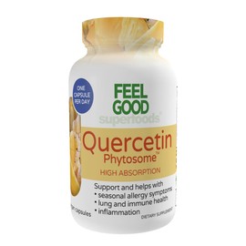FeelGood Superfoods Quercetin Dietary Supplement 60 Capsules