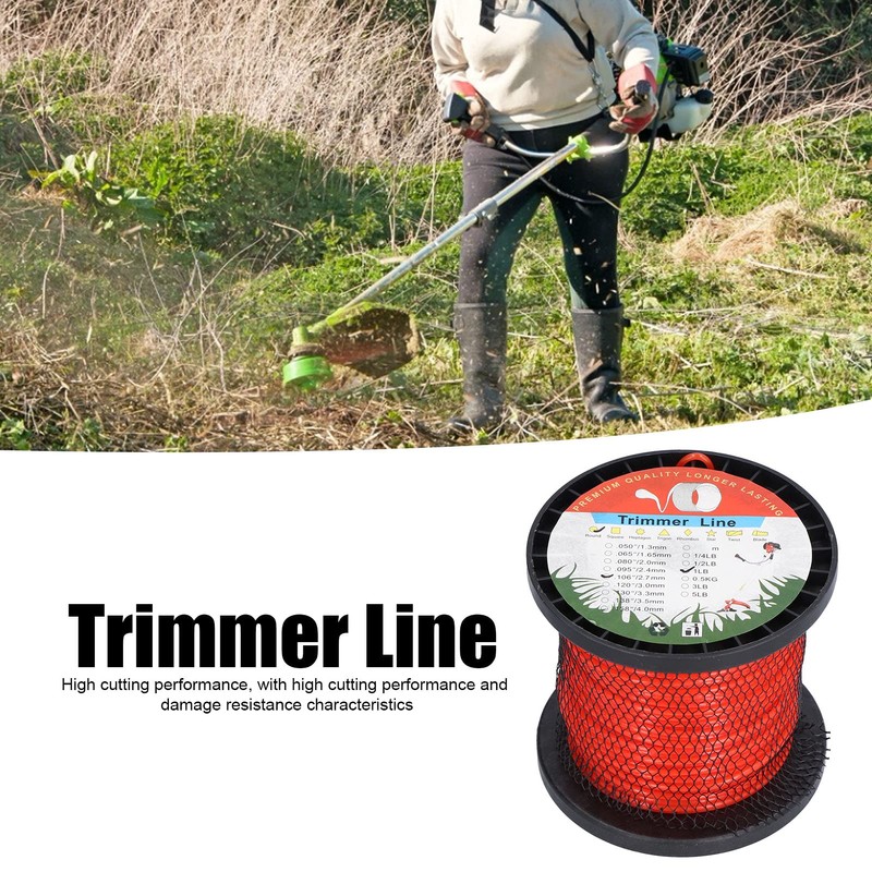 2.7mm Trimmer Line Round Nylon 1LB Round Heavy Duty Grass
