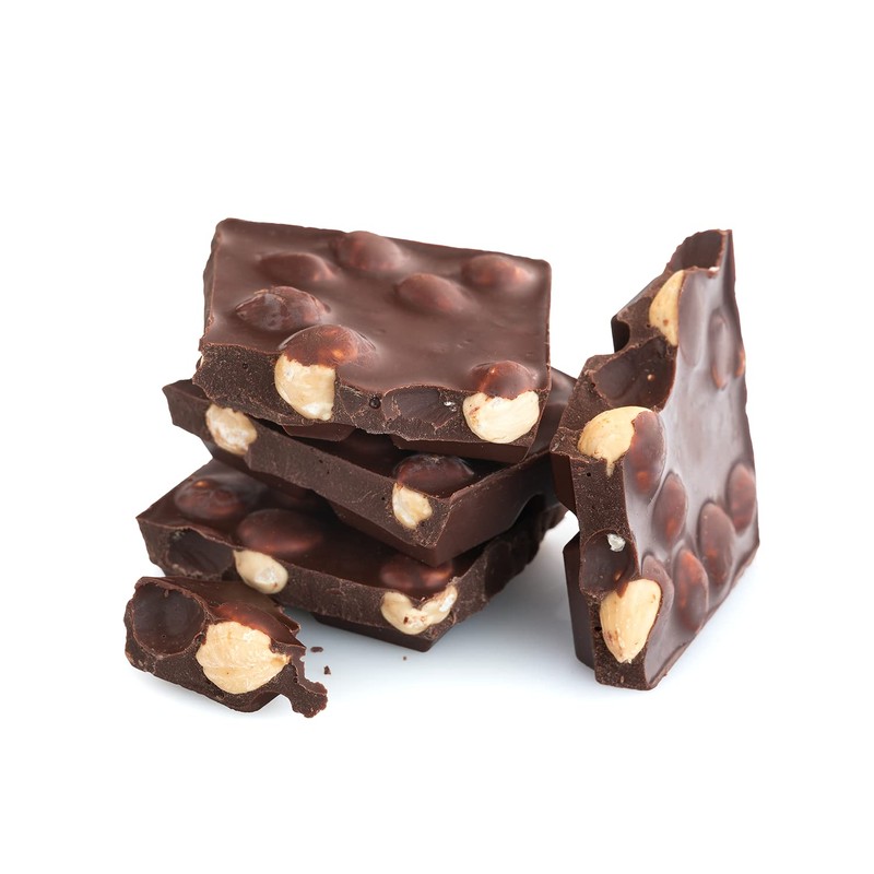 Belgian Gourmet Dark Chocolate Bark with Salted Almonds - Gift