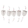 Kisangel 2sets Stainless Steel Lure Cage Bait Trap Fishing Trap