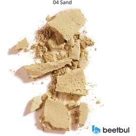 Kit de maquillaje y exfoliación – Polvo compacto Bissú + 1 Almohadilla de terciopelo mediano + 2 Almohadillas de dedos + 1 esponja exfoliante facial (04 Sand)