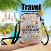 PXTIDY Cartoon Crossbody Bag Life Is Better With Friends Friendship