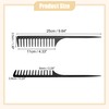 VOCOSTE Wide Tooth Slat Tail Comb Plastic Long Tail Comb