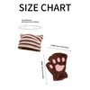 yolrdiw Therian Stuff Cute Cat Beanie Furry Paws Fingerless Gloves