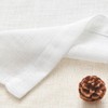 TOPICK White Net Valance Kitchen Curtain 16 Inch Drop Short