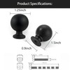 10 Pack Matte Black Cabinet Knobs Small Ball Kitchen Cabinet